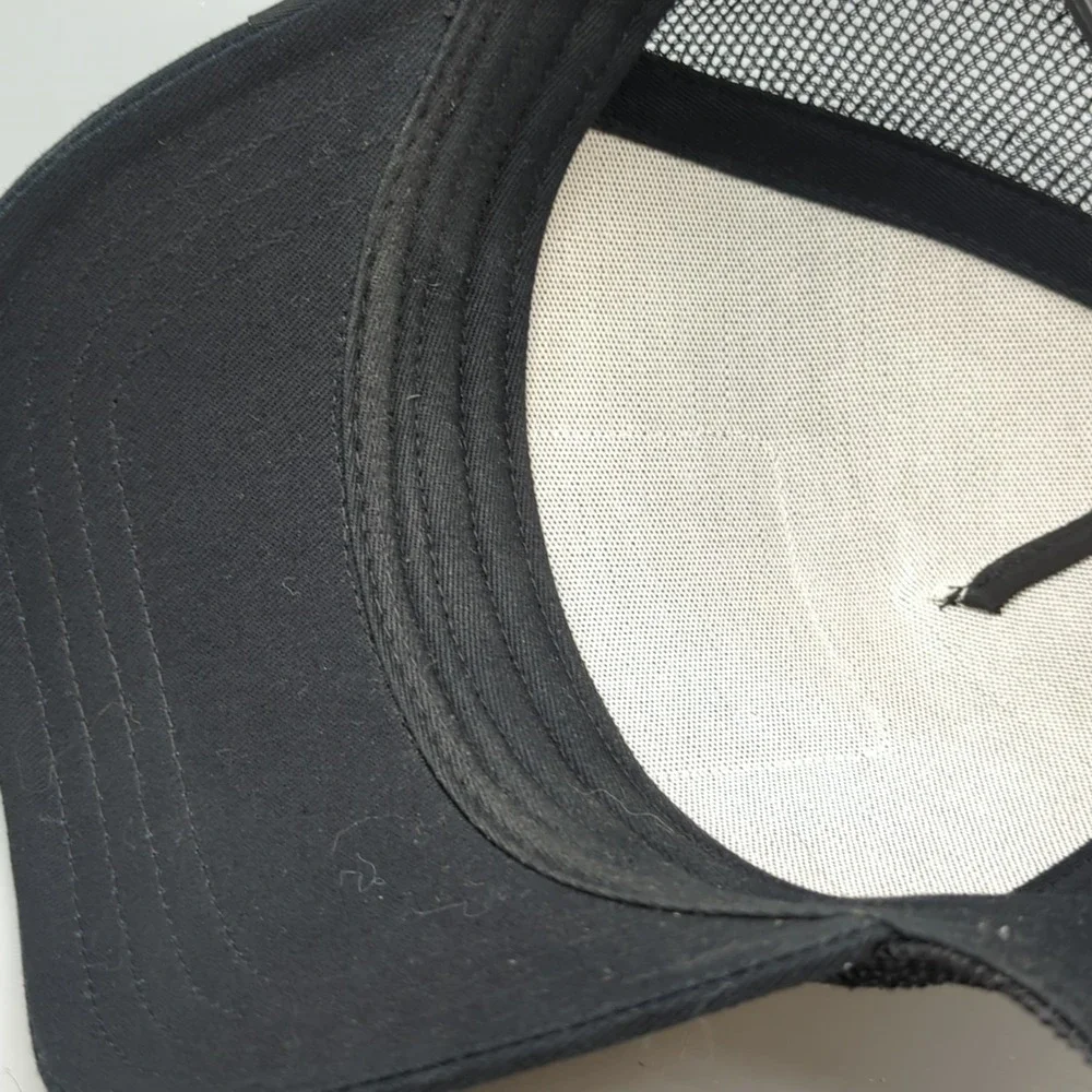 Goorin Bros Black Sheep The Farm White Black Mesh Back Trucker Snapback Hat Cap
